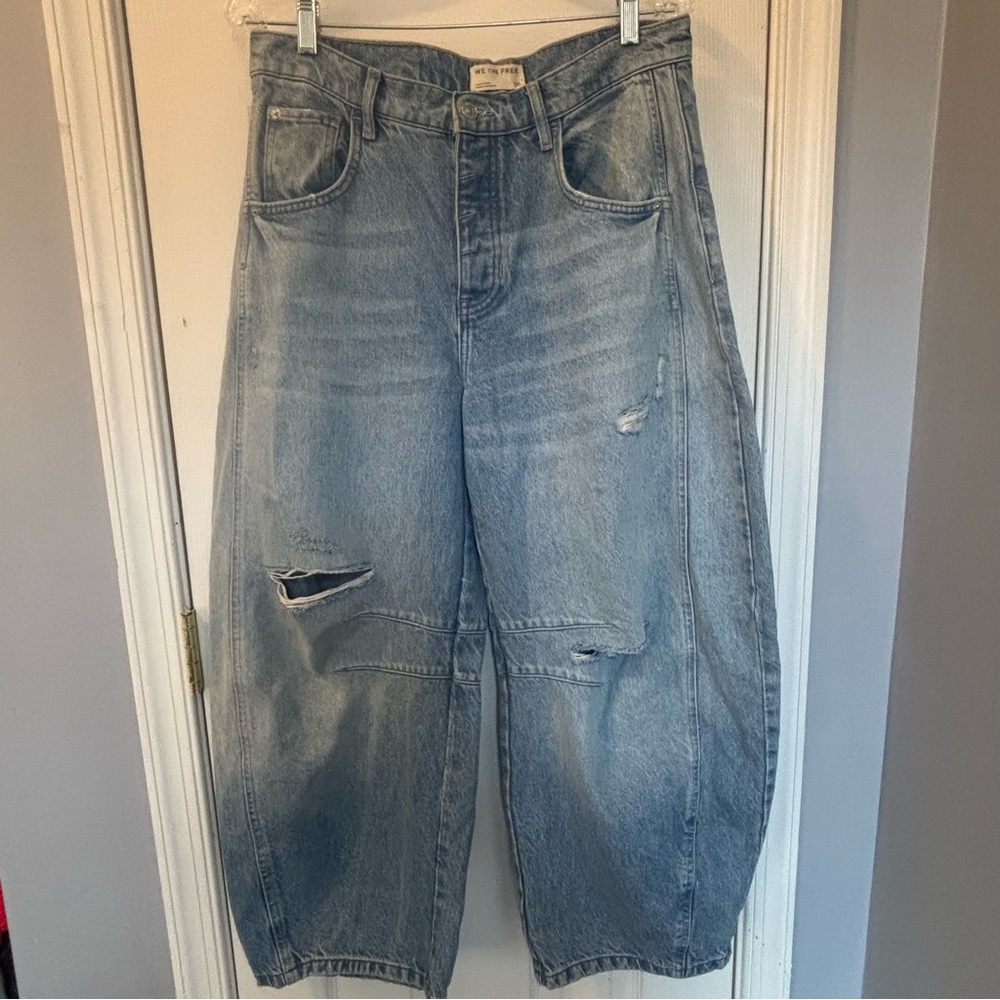 We The Free High-Rise Light Blue Denim Jeans - Picture 7 of 10